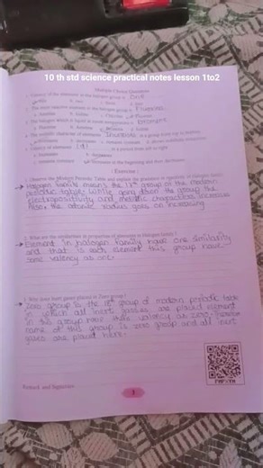 std 10sub science practical notes lesson 1to2