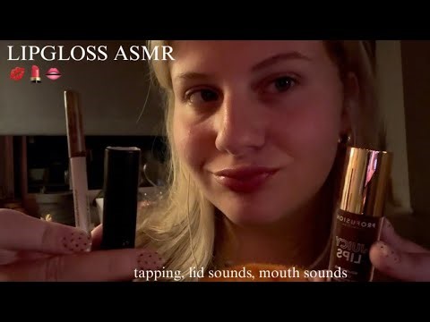 Lipgloss Application ASMR! (Lid sounds, makeup tapping, mouth sounds for sleep)