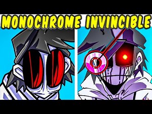 FNF VS Lullaby VS Monochrome VS GF.hx - Invincible Cover | FNF MOD/Fanmade | Friday Night Funkin'