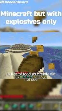 Minecraft With ONLY explosives #minecraft #gaming #fyp #minecraftchallenge #minecraftshorts