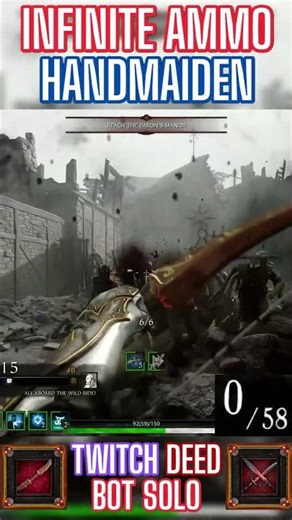 HANDMAIDEN INFINITE AMMO SWIFTBOW | #vermintide2 #warhammer #gaming #gamer #shorts #build #guide