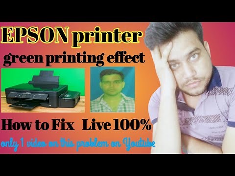 How to fix EPSON Printer green effect printing problem with 100 % Live proof / green photo solve