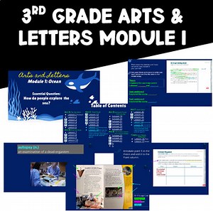 3rd Grade Arts & Letters Module 1 Slides