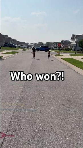 Mom and Dj race each other.. #challenge #race #coolkids