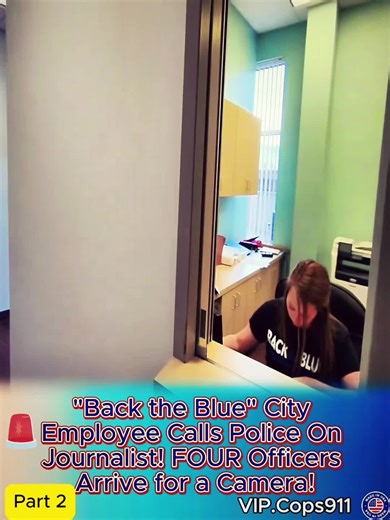 Independent Journalist Questioned by Police Officers