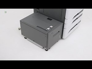 CS943/CX942/CX943/CX944 and MX930/CX930/CX931—Installing the 2000-sheet tray