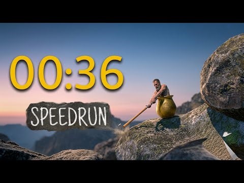 Getting Over It in UNDER 1 MINUTE?! 😱 (00:36 World Record Pace)