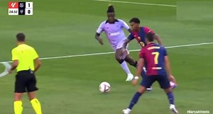 Lamine Yamal rompió el cero del partido entre Barcelona vs Athletic Club.