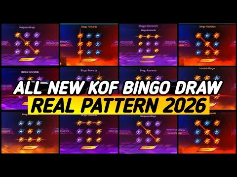 NEW !! ALL KOF BINGO PATTERNS (2026)| REAL DRAW PATTERN MLBB X KOF EVENT! - MLBB