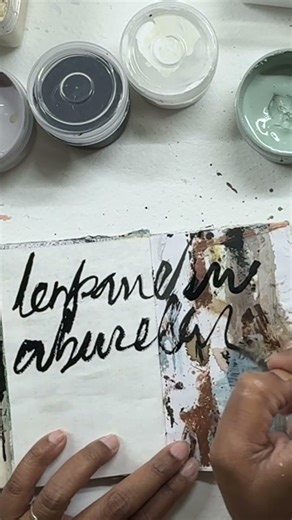 Starting the 100 Day Project in My Mixed Media Artist Book | Accordion Journal Prep