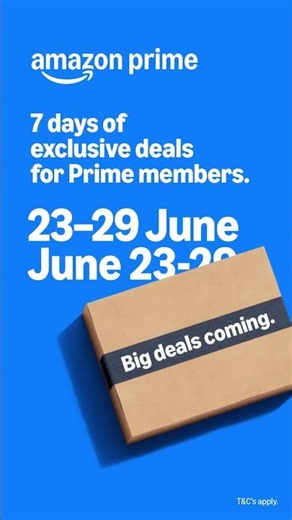 Get ready for Amazon Prime Day. Exclusive deals start soon.
