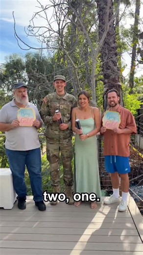 Jamie Blake on Instagram: "Soldier proposes at gender reveal party 🩷🩵 Soldier returns home to find out the gender of his first child and surprises his girlfriend by proposing. #couple #baby #pregnant #blessed #family"
