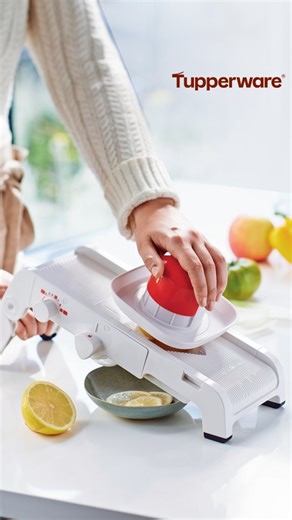 🔪 Slice, dice, and julienne like a pro with the Tupperware Speedy Mando! 🥒🥕 Whether it's paper-thin veggies for a healthy snack or dicing up dinner prep in minutes, these tools are designed for busy families like yours. They're super easy to use on any surface and come with safety features to keep your hands protected. Plus, they're fast, compact, and perfect for everyday use! 🌟 Save 25% now—offer ends July 1st! #TupperwareAustralia | Tupperware Australia