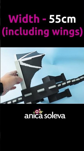DIY Minecraft Ender Dragon #diy #howtomake #minecraft #minecraftcraft #minecraftshorts #papercraft