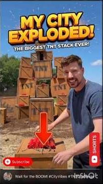 বিশাল TNT বিস্ফোরণ! 💣 শেষ মুহূর্তের শকওয়েভটি মিস করবেন না! 🔥 #Shorts