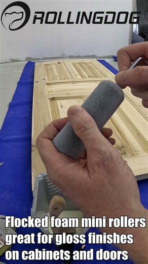 Flocked foam is better than regular high density foam paint mini rollers?
