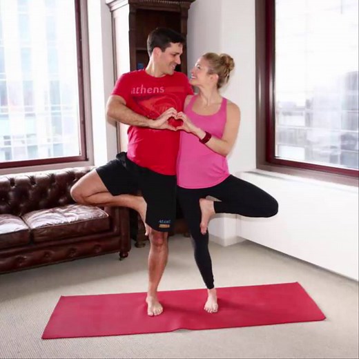 We could really use that savasana neck right about now. Get the breakdown of yogi Heidi Kristoffer's partner-perfect yoga poses here: http://ow.ly/V0ur30igHrx | SHAPE