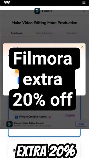 Wondershare Filmora Discount Coupon code 2025 #shorts #ytshorts #ytshortsvideo