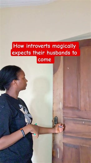 How introverts magically expects their husbands to appear..#lilytelema #relatable