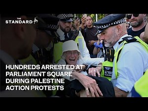 More than 200 arrests at Parliament Square over support for banned Palestine Action