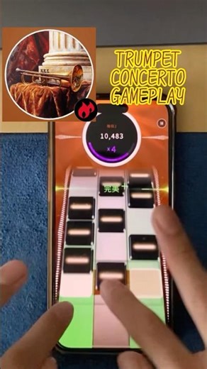Trumpet Concerto Gameplay Taps🎺#shorts #beatstar #trumpetconcerto #handcam #rhythmgame #musicgame