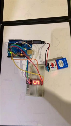 Day15 Countdown Timer#time#breadboard#arduino#experiment#techshorts#light#circuit#diy#project#final
