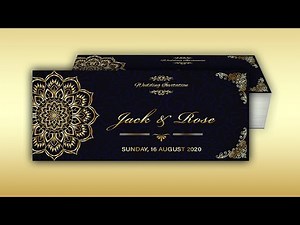 Wedding Invitation Card Design Tutorial in Photoshop