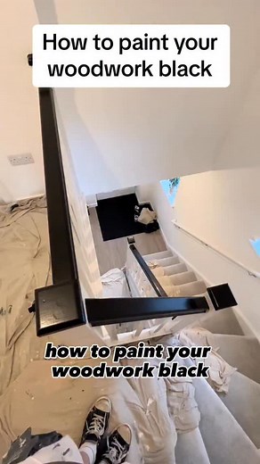 37K views · 826 reactions | ✨ HOW TO ✨ Paint your woodwork black ...