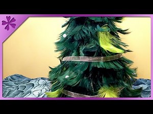 DIY Feather Christmas tree (ENG Subtitles) - Speed up #32