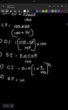 Comparing quantities very easy formulas to remember