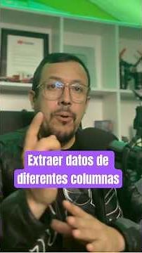 How to extract different columns from the same table in Excel.
