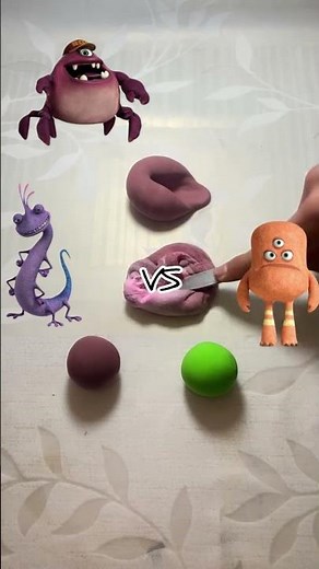 Monsters Inc. Color Mixing 🌈🎨Randall Boggs vs. ?? Who won??#monsterhuntelnc#colormixing #fypシ