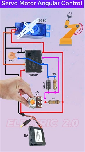 DIY Servo Motor Angle Controller #diy #motor | Electric 2.0
