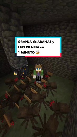 GRANJA de ARAÑAS y EXPERIENCIA en 1 MINUTO | MINECRAFT JAVA y BEDROCK 1.19 🤯 #minecraft #minecrafttutorial #minecraftgranjas #minecraftgranjasautomaticas #minecraftgranjadearañas #minecraftbuilding #minecraftaraña🕸🕷 #fypシ #fypage #foryourpage #paratipage #parati #minecraftversion #minecrafter #minecraftmemes #minecraftgranjafacil #minecraftjava #minecraftjavaedition #minecraftbedrock #minecraftbedrockedition #minecraftstreamer #streamerpequeño #streamertwitch #minecraftcuriosidades