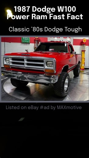1987 Dodge Ram W100 Power Ram Fast Fact