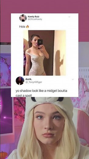 Your shadow looks like a Smurf about to cast a spell