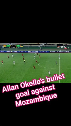 Allan Okello's bullet goal against Mozambique Uganda 4-0 Mozambique #kenya #footballplayer | Balozi Press