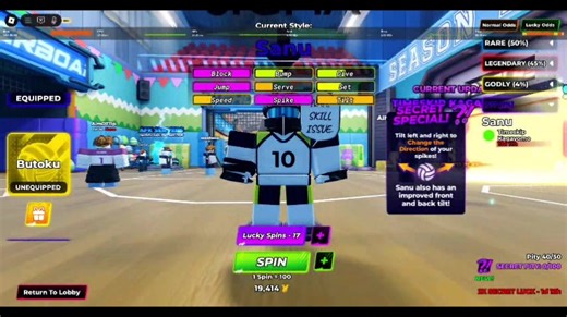 Seriously I got 2 Sanu??? #roblox #volleyball #volleyballlegend #haikyuu #haikyuulegends #sunarintarou