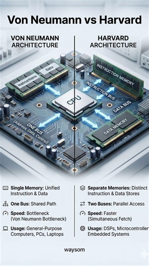 Which Computer Architecture Is Better? 🤔⚙️ #ComputerArchitecture #education #learn #facts #computer