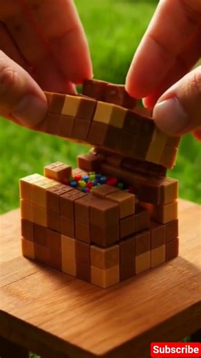 Tiny Minecraft Chest Build in Real Life 🗄️ #shorts