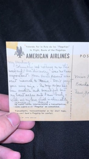 Late 40s early 50s American Airlines flagship trans con flight plain