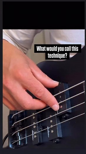 Cross string nut? What would you call this bass technique? | Bass Pro