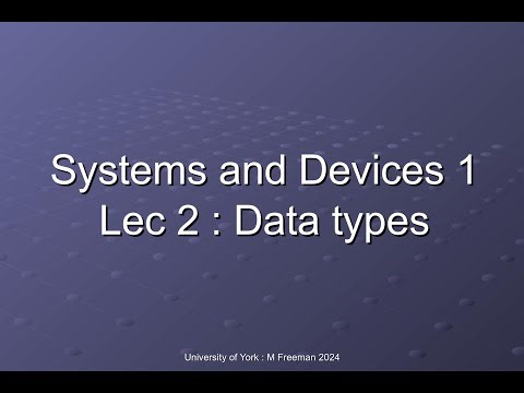 SYS1 - Lecture 2