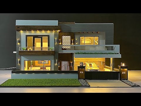 Making a Realistic Modern House Model | Miniature Homes