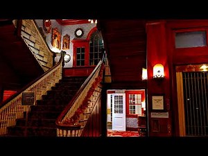 Haunted Hotel Ambience- Fireplace with Cozy Creepy Winter Vibes
