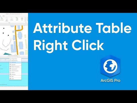 020 ArcGIS Pro Tutorial: Attribute Table Right Click
