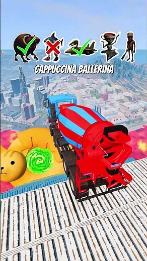 Italian Brainrot Zombie vs Jump Challange - BeamNG.Drive #italianbrainrot