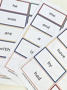 Sight Words Printable Worksheet for Kindergarten, Sight Words Colorful, Large Print Sight Words, Kindergarten Sight Words, Flash Cards Words - Etsy Canada