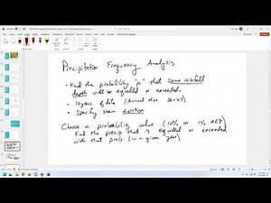 Hydrology - Precipitation Frequency Analysis