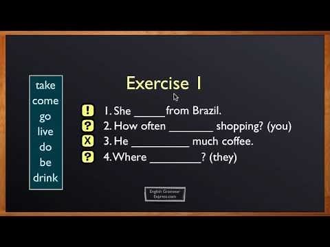 present simple exercise